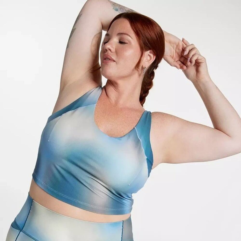 CALIA Women's Inspire‎ Scoop Neck Tank Mountain Mist Cool Plus Size 2X NWT